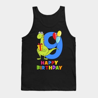 9th Birthday Party 9 Year Old Nine Years Tank Top